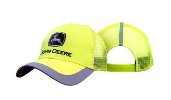 MC13080243YW - Casquette avec filet arrière JOHN DEERE Jaune fluo