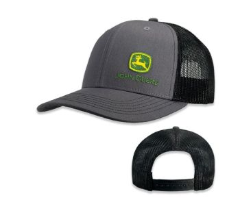 MC13080919BK - Casquette grise avec maille noire JOHN DEERE