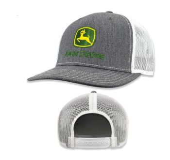 MC13083346HG - Casquette maille grise et blanche JOHN DEERE