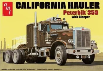 AMT1327/06 - PETERBILT 359 California Hauler 6x4  avec couchette à assembler et à peindre