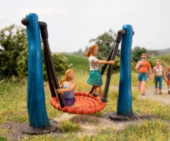 NOC13402 - Balançoire nid d'oiseau avec micro-mouvement - 7,6 x 3,6 x 7,5 cm