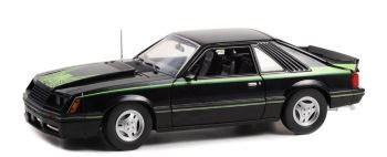 GREEN13603 - FORD Mustang cobra 1980 Noir avec graphique sur le capot