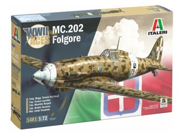 ITA1481 - Avion de chasse MACCHI M.C.202 Folgore Aces à assembler et à peindre