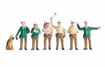 NOC15090 - 6 Policiers Allemand avec accessoires