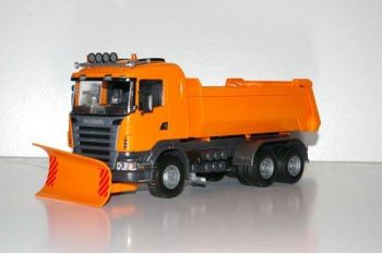 EMEK15508 - SCANIA G 6x4 orange avec lame de déneigement