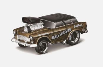 MST15557 - CHEVROLET Nomad gasser 1955 MAD WAGON - Muscle Machines sous blister