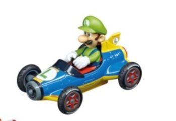 CARRERA15817069-C - Voiture à friction bleu MARIO KART en boite - Luigi