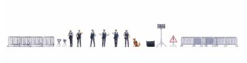 NOC16260 - Figurines thématiques – Opération de police – Policiers, chien et accessoires