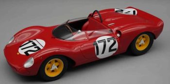 TM18-234D - FERRARI 206 #175 Gagant du Dino SP Corse de cote Ollon-Villars 1965 L.SCARFLOTTI