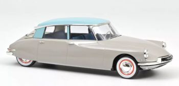 NOREV181763 - CITROEN DS 19 1956 Gris rosé et turquoise