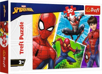 TRF18242 - Puzzle 30 Pièces MARVEL – SPIDERMAN et MIGUEL