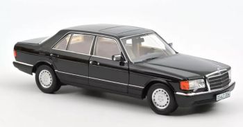 NOREV183793 - MERCEDES 560 SEL 1989 Noir métallique