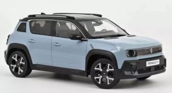 NOREV185521 - RENAULT 4 E-Tech 100% Electrique 2025 Bleu Nuage