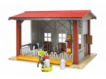 BRU62621 - Etable Avec salle de traite Ech:1/16