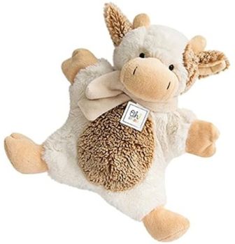HO1032 - Peluche marionnette Vache 25 cm