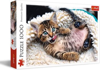 TRF10448 - Puzzle 1000 Pièces Chaton Joyeux