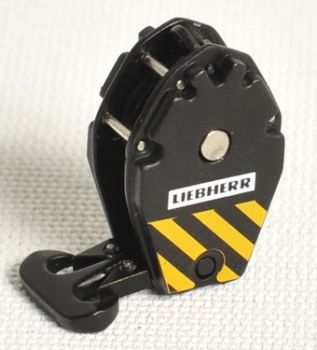 YCC213-1 - Crochet 71Tonnes 3 Poulies "Noir et Jaune" Pour grue LIEBHERR LTM 1300, LTM 1200-5.1 & LTM 1160