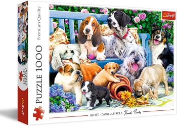 TRF10556 - Puzzle 1000 Pièces – Les Chiens dans le jardin