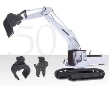 CON2921/11 - Pelle LIEBHERR R954C Avec Godet rétro pince de démolition et pince de manutention