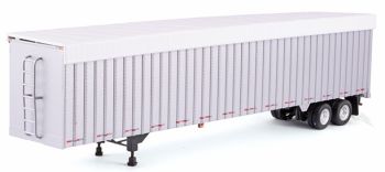 TON120102 - Remorque caisse rigide 2 essieux avec bache blanche Ech:1/53