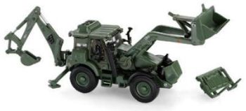 MOT13479 - Tractopelle JCB HMEE version militaire EU Ech:1/87