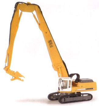 ARCHIVE094 - Pelle LIEBHERR R954 Bras long avec pince de démolition Ech:1/87