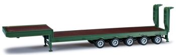 HER075879-003 - Remorque Porte Engins 5 Essieux Verte Ech:1/87