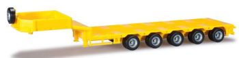 HER076388-003 - Remorque Porte Engins 5 Essieux "GOLDHOFER" Jaune Ech:1/87
