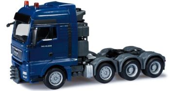 HER154970-003 - MAN TGX XXL 680 - 4 Essieux "Bleu" Ech:1/87