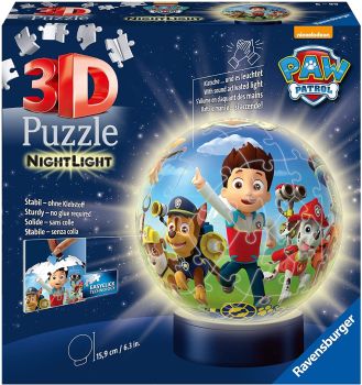 RAV118427 - Puzzle 3D veilleuse 72 Pièces PAT PATROUILLE