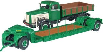 NZG629 - SCANIA L60 Benne avec Porte Engins 2 Essieux NOOTEBOOM