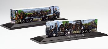 HER122047 - SCANIA CS 20 HD 4x2 avec Remorque frigo 3 Essieux HEIDE Logistique - BUFFALO