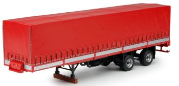 TEK64554 - Remorque bachée 2 Essieux "Rouge"