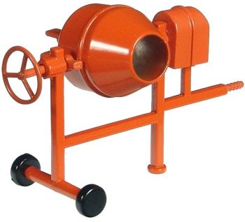 NZG506/2165 - Bétonnière orange en miniature pour diorama longueur 4cm