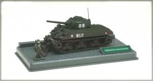 VEREM20101 - SHERMAN M4 DOZER NORMANDIE 44 avec 1 personnage