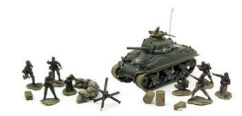 FOV85424 - U.S M4A1 Sherman avec Soldats "Normandie 1944"