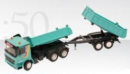 CON40149/01 - MERCEDES Actros 6x4 Tribenne avec Remorque 2 Essieux "GILCH"