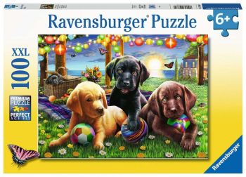 RAV128860 - Puzzle 100 Pièces Pique-nique des chiens