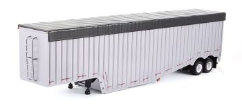 TON120118 - Remorque caisse rigide basse 2 essieux bache Noir Ech:1/53