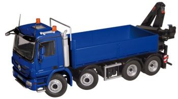 NZG920/20 - MERCEDES Actros MP3 8x4  Avec grue " HIAB" Bleu
