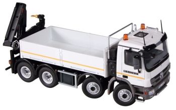 NZG920/02 - MERCEDES Actros MP3 8x4  Avec grue HIAB "LIEBHERR"