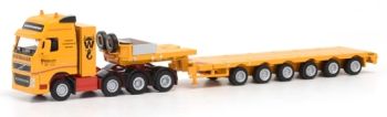 WSI08-1100 - VOLVO FH3 Globetrotter XL 8x4 Avec Remorque 6 Essieux extensible "WIESBAUER" Ech:1/87