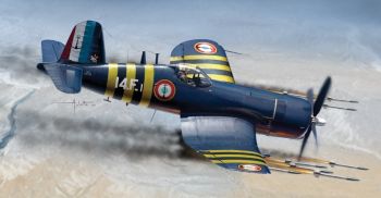 ITA1313 - Avion F4U-7 CORSAIR à assembler et à peindre