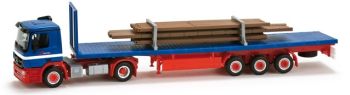 HER158558 - MERCEDES Actros M Avec Remorque 3Essieux "RIWATRANS" Ech:1/87