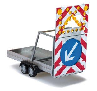 HER052368 - Remorque 2 Essieux de signalisation Ech:1/87