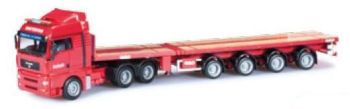HER2361031 - MAN TGA XLX 6x4 Avec Remorque 4 Essieux extensible "NOOTEBOOM" Ech:1/87