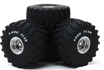 GREEN13547 - 4 Pneus GOODYEAR 66 Pouces pour Monster truck