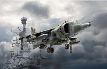 ITA1401 - Avion de chasse Harrier GR.3 Falkland à assembler et à peindre