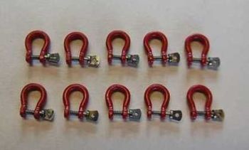 YCC634-1 - Lot de 10 Manilles de 25 Tonnes Rouges