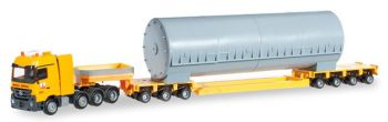 HER304054 - MERCEDES Actros  8x4 Avec Remorque 7 Essieux "MAX BOGL" Ech:1/87